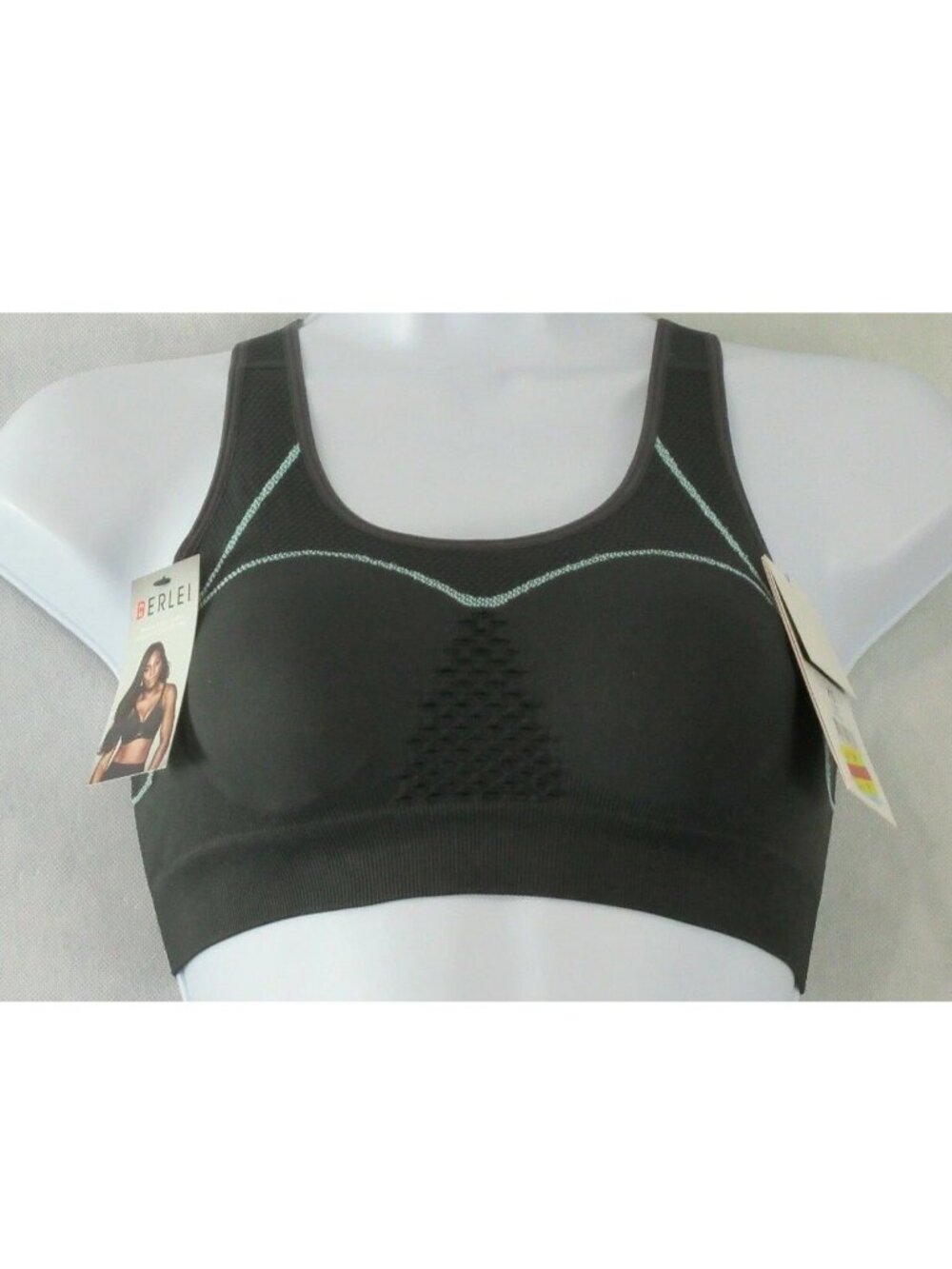 Berlei Women's Low Impact Electrify Seamless Sports Bra, Black, XS